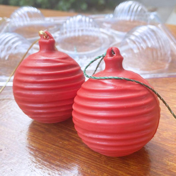 BWB 3 Part Mold: 10051 Striped Christmas Ball | www.sprinklebeesweet.com