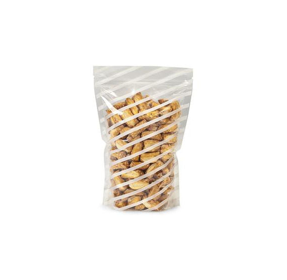 White Striped Stand Up Bags | www.sprinklebeesweet.com