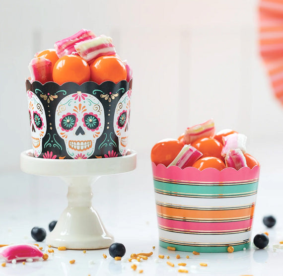 Day of the Dead Baking Cups | www.sprinklebeesweet.com