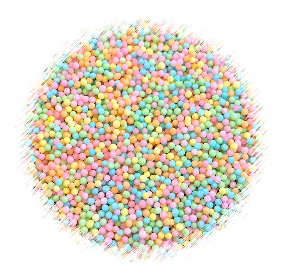 Pastel Nonpareils Mix: Summer Rainbow | www.sprinklebeesweet.com