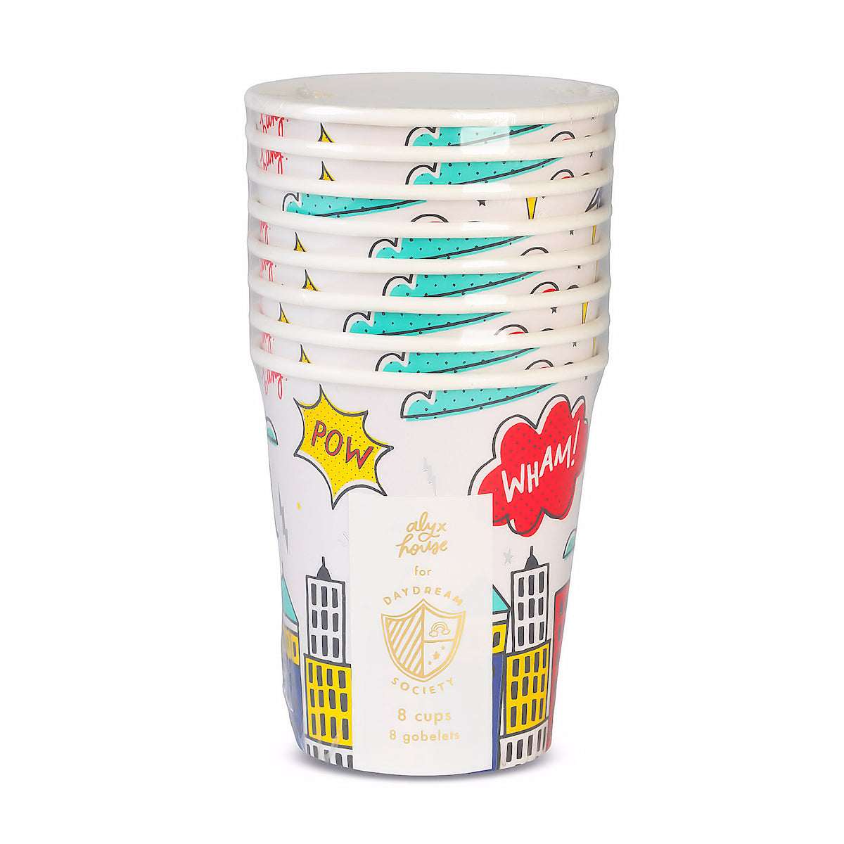 Superhero Paper Cups | www.sprinklebeesweet.com