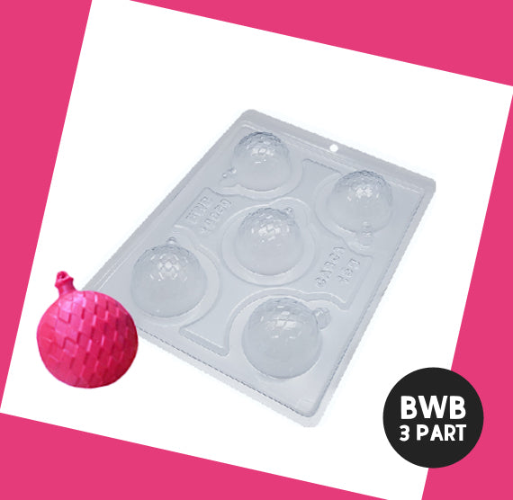 BWB 3 Part Mold: 10050 Diamond Christmas Ball | www.sprinklebeesweet.com