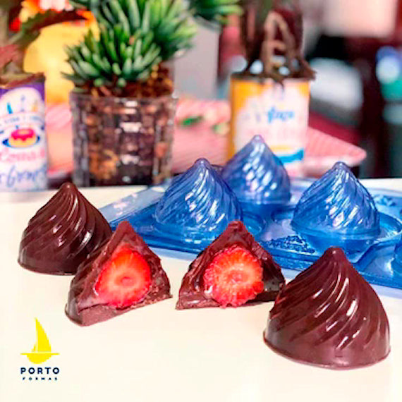 Spiral Cone Chocolate Mold: 3 Part Mold | www.sprinklebeesweet.com
