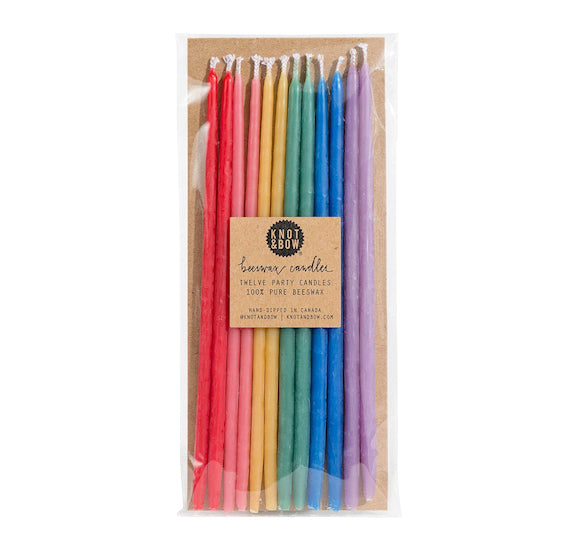Rainbow Birthday Candles: 6" | www.sprinklebeesweet.com