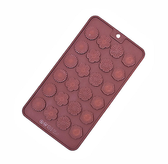 Thin Flowers Chocolate Mold | www.sprinklebeesweet.com