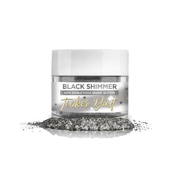 Tinker Dust Shimmer Black Edible Glitter | www.sprinklebeesweet.com