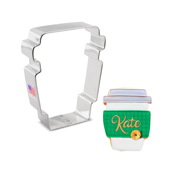 To-Go Coffee Cup Cookie Cutter | www.sprinklebeesweet.com