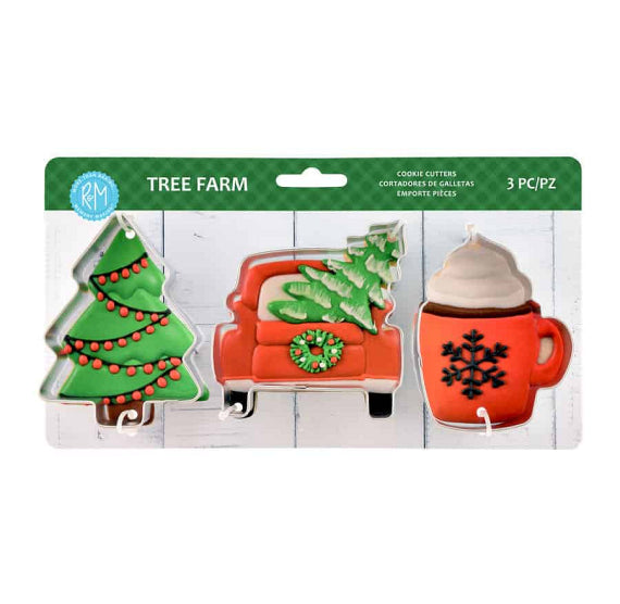Christmas Cookie Cutter Set of 3: Tree Farm | www.sprinklebeesweet.com