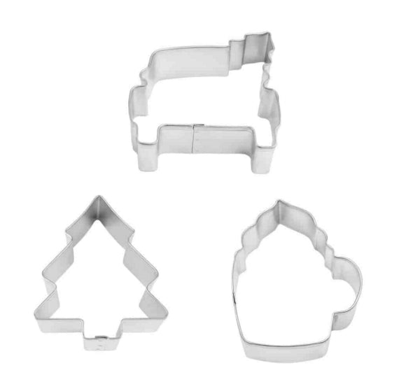 Christmas Cookie Cutter Set of 3: Tree Farm | www.sprinklebeesweet.com
