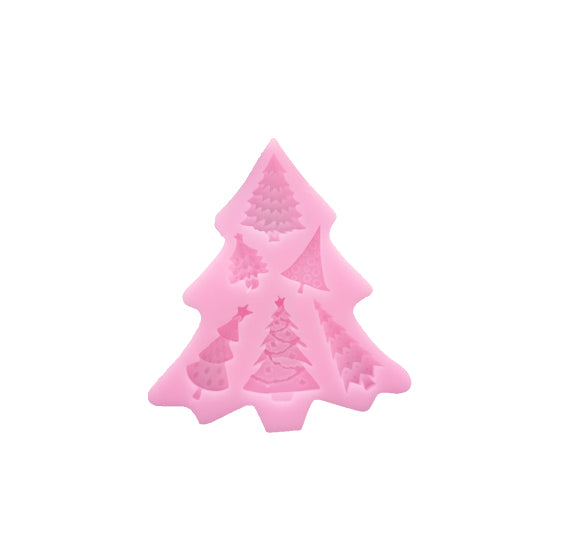 Christmas Trees Fondant Mold | www.sprinklebeesweet.com