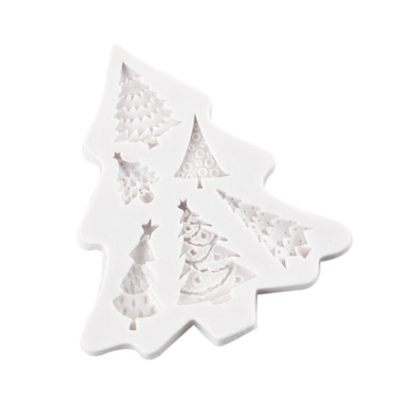 Christmas Trees Fondant Mold | www.sprinklebeesweet.com