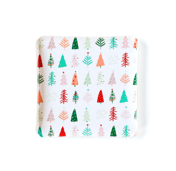 Whimsical Trees Christmas Plates | www.sprinklebeesweet.com
