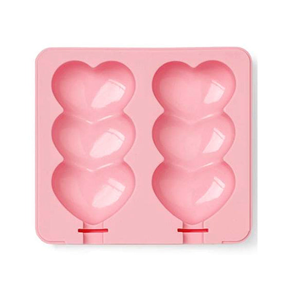 Triple Heart Cakesicle Mold | www.sprinklebeesweet.com