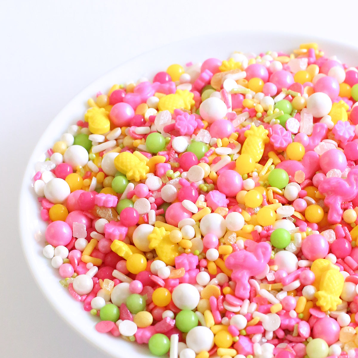 Sprinklefetti™ Tropical Flamingo Sprinkles Mix | www.sprinklebeesweet.com