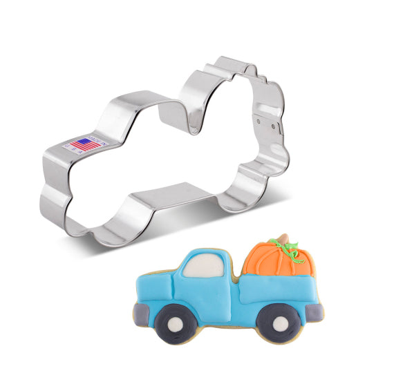 Truck with Pumpkin Cookie Cutter | www.sprinklebeesweet.com