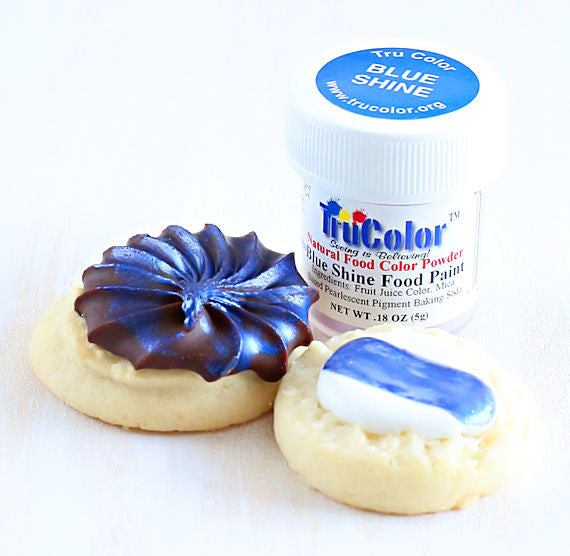 TruColor Blue Shine Food Paint Powder | www.sprinklebeesweet.com