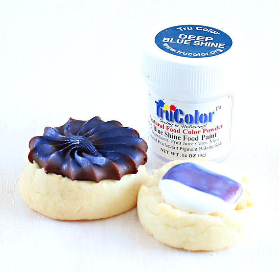 TruColor Deep Blue Shine Food Paint Powder | www.sprinklebeesweet.com