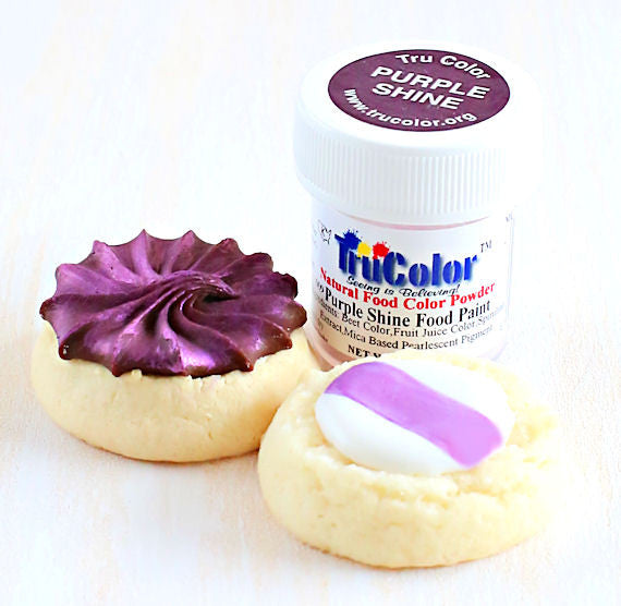 TruColor Purple Shine Food Paint Powder | www.sprinklebeesweet.com