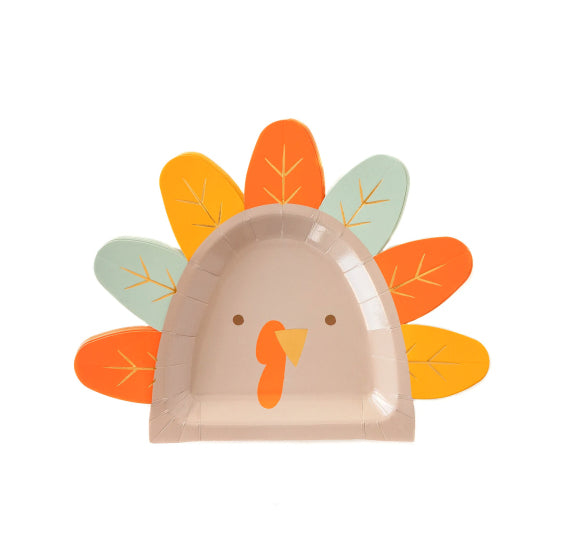 Turkey Shaped Plates | www.sprinklebeesweet.com