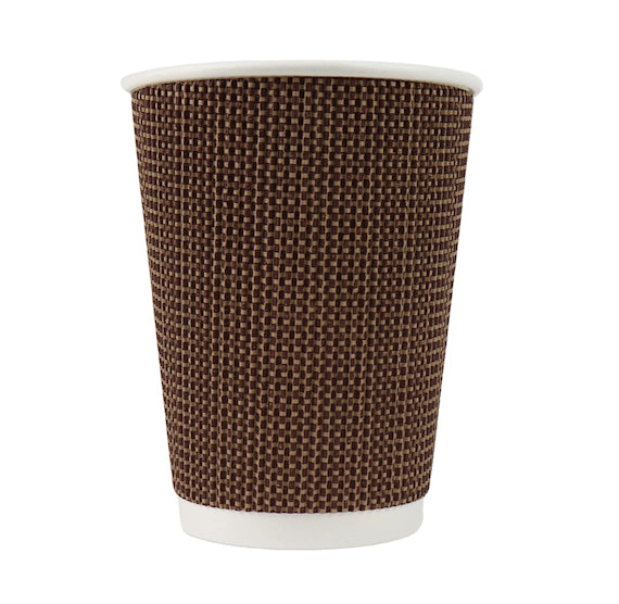 Double Wall 10oz Coffee Cups: Tweed Brown | www.sprinklebeesweet.com