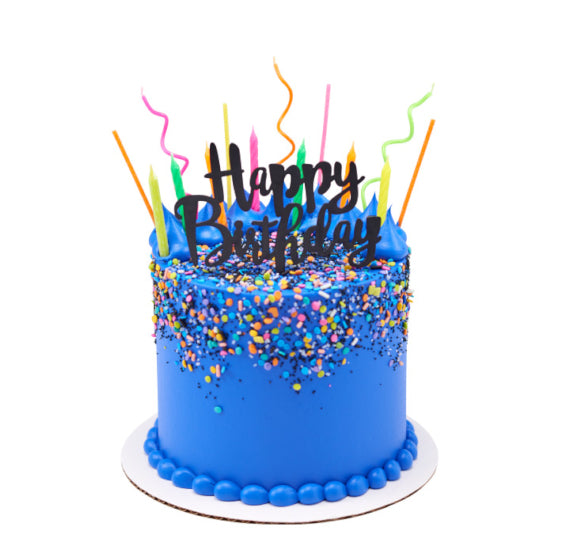 Groovy Neon Birthday Candles | www.sprinklebeesweet.com