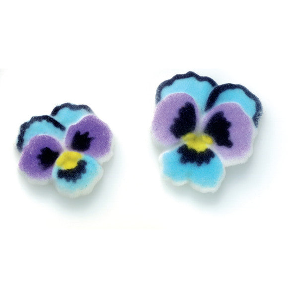 Pansies Sugar Toppers | www.sprinklebeesweet.com
