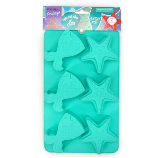 Under the Sea Mold: Starfish + Mermaid Tail | www.sprinklebeesweet.com