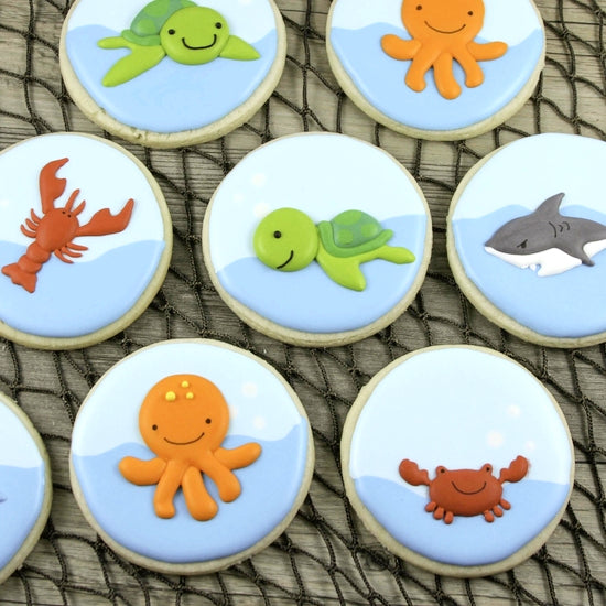 Under the Sea Icing Templates: Pattern Sheets | www.sprinklebeesweet.com
