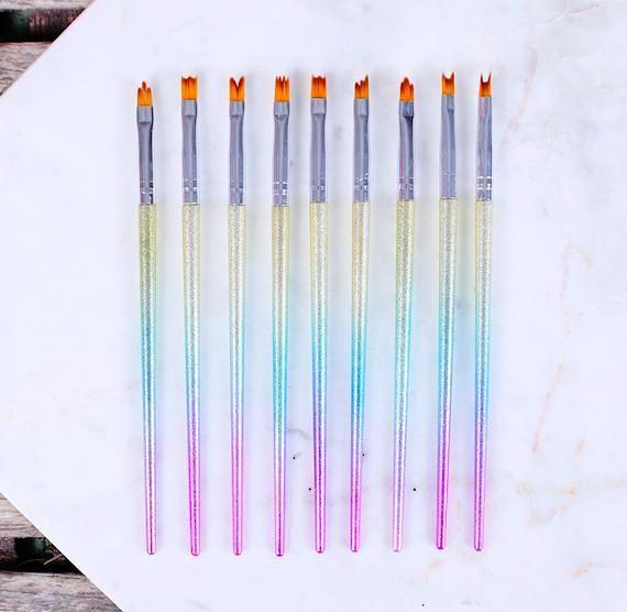 Unicorn Gradient Paint Brush Set | www.sprinklebeesweet.com