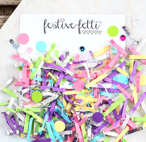 Festive Fetti Unicorn Confetti | www.sprinklebeesweet.com