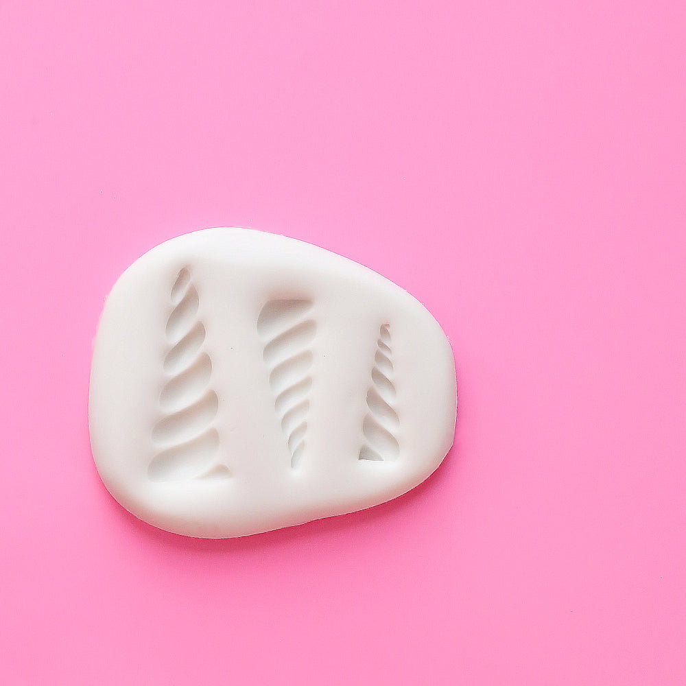 Unicorn Horn Fondant Mold | www.sprinklebeesweet.com