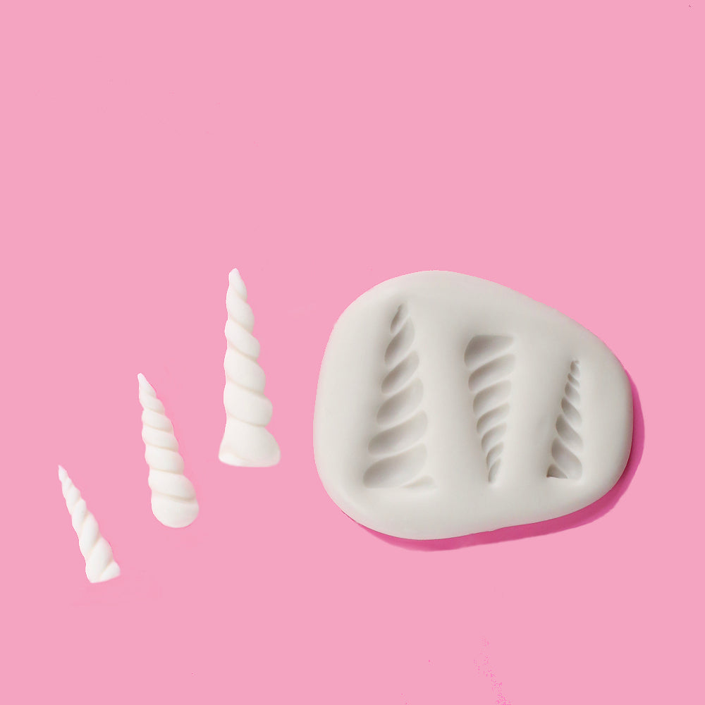 Unicorn Horn Fondant Mold | www.sprinklebeesweet.com