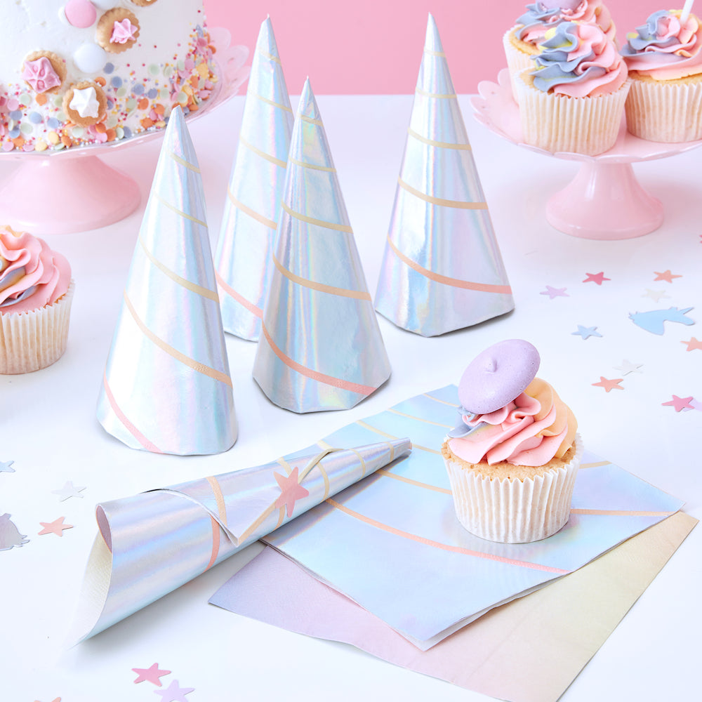 Unicorn Horn Napkins | www.sprinklebeesweet.com