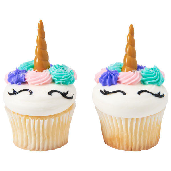 Unicorn Horn Cupcake Toppers | www.sprinklebeesweet.com
