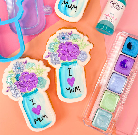 Mini Edible Art Paint Palette: Under The Sea | www.sprinklebeesweet.com