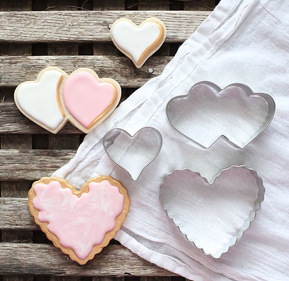 Valentine's Day Heart Cookie Cutter Set | www.sprinklebeesweet.com