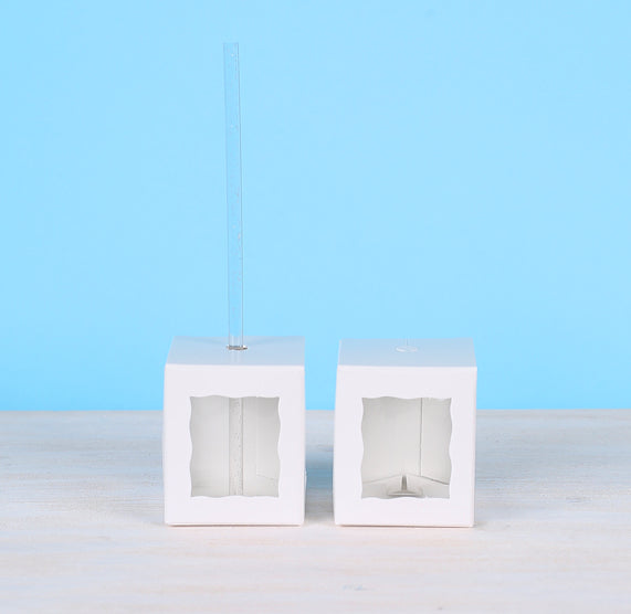 Single Cake Pop Box Set: White | www.sprinklebeesweet.com