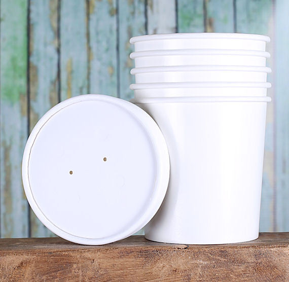 White Ice Cream Cartons: 16 oz | www.sprinklebeesweet.com