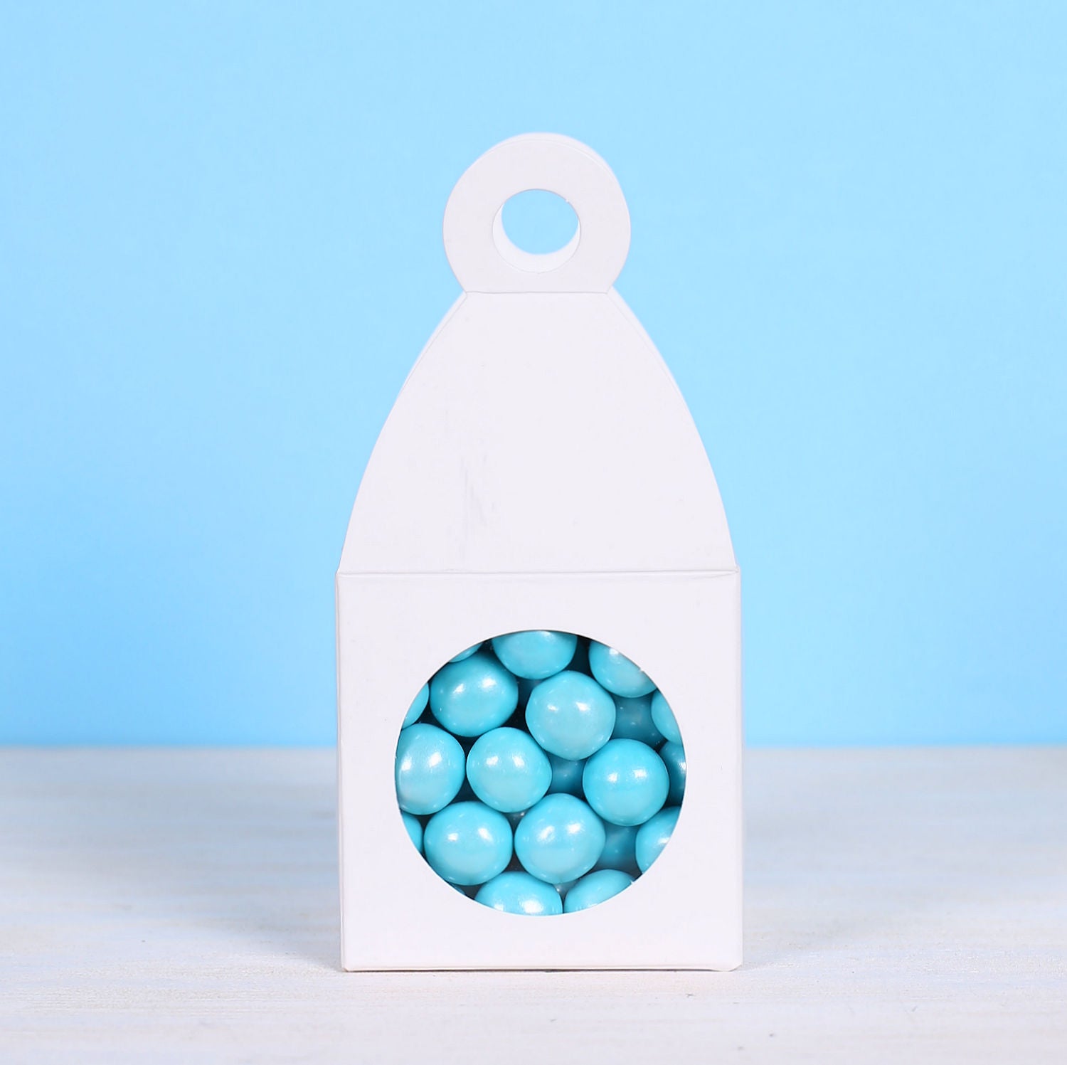 Square Candy Favor Box Set: White | www.sprinklebeesweet.com