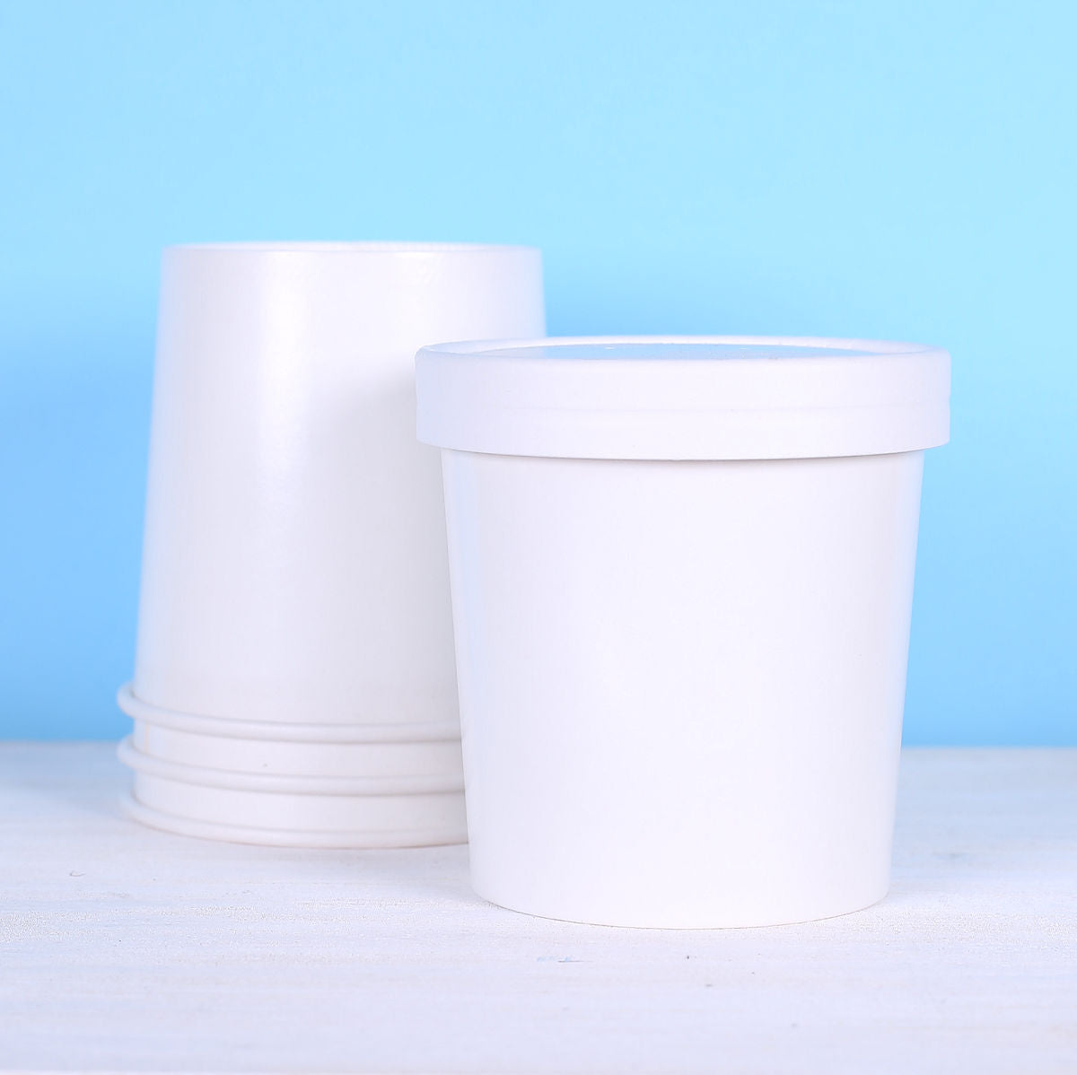 White Ice Cream Cartons: 16 oz | www.sprinklebeesweet.com