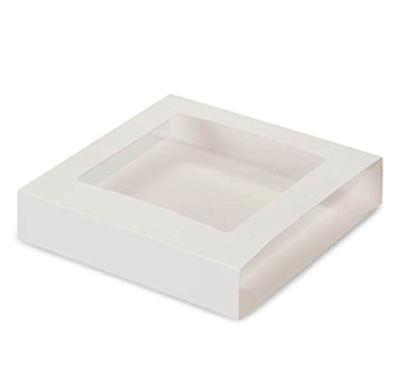 Slide Open White Candy Boxes: 5.5 x 5.5 X 1" | www.sprinklebeesweet.com
