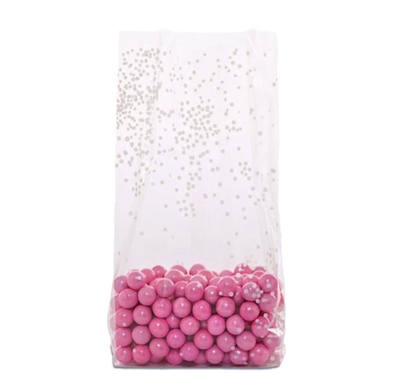 White Confetti Dot Treat Bag Kit: Holiday Snow | www.sprinklebeesweet.com