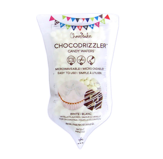 Chocodrizzler Mini Candy Wafers Pouch: White | www.sprinklebeesweet.com