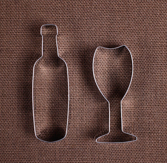 Wine Lovers Cookie Cutter Set | www.sprinklebeesweet.com