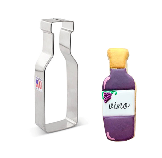 Wine Bottle Cookie Cutter | www.sprinklebeesweet.com