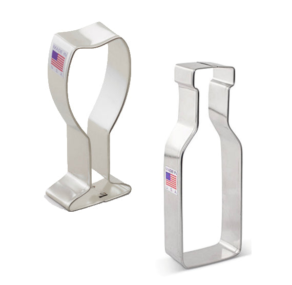 Wine Lovers Cookie Cutter Set | www.sprinklebeesweet.com