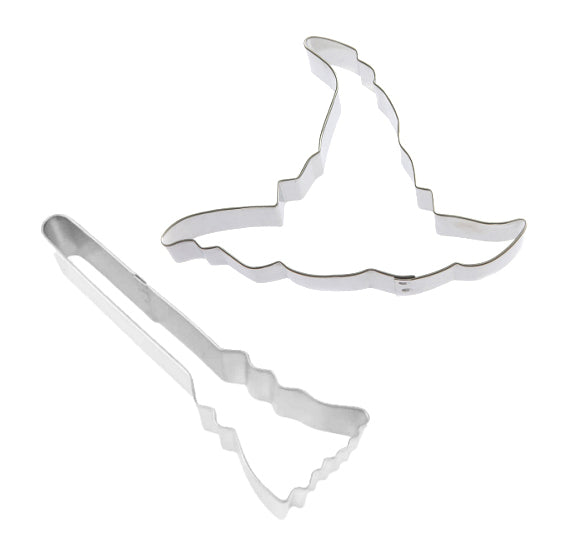 Witch Hat and Broom Cookie Cutter | www.sprinklebeesweet.com