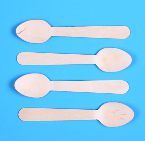 Disposable Wooden Spoons | www.sprinklebeesweet.com