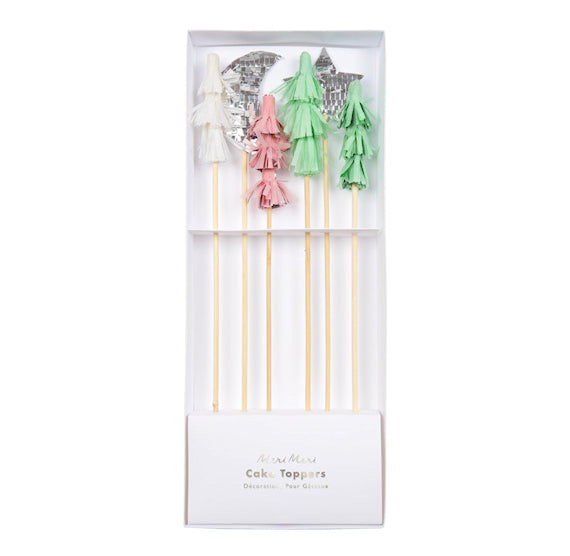 Festive Tree Cake Toppers | www.sprinklebeesweet.com