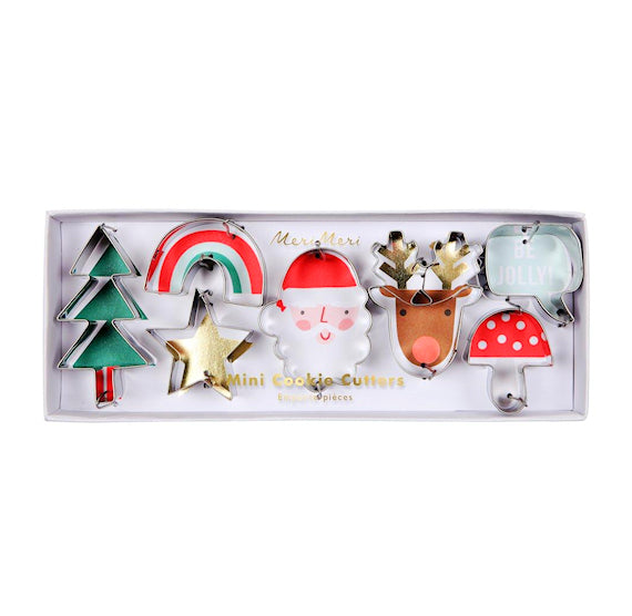 Mini Christmas Cookie Cutters Set by Meri Meri | www.sprinklebeesweet.com